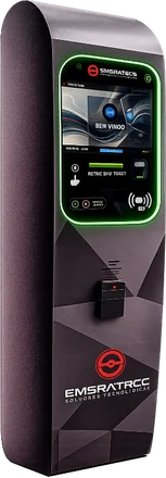 Totem V5 IA, terminal de acesso com tela e leitor